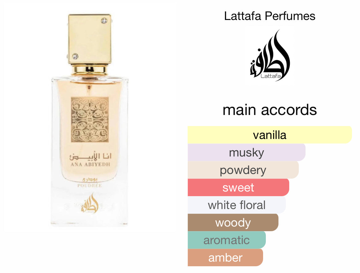 Ana Abyedh Poudrée Lattafa Perfumes