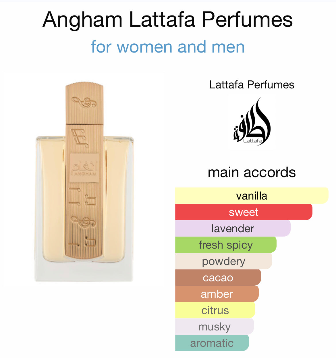 Angham Lattafa Perfumes